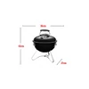 Kép 4/4 - Weber Smokey Joe faszenes gömbgrill, 37 cm, fekete