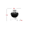 Kép 2/5 - Weber Smokey Joe Premium faszenes gömbgrill,  Ø 37 cm, palakék