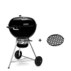 Kép 1/9 - Weber Master-Touch GBS Premium E-5775 gömbgrill, Ø 57 cm, GBS sütőráccsal együtt, fekete