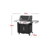Kép 4/14 - Weber Genesis EPX-335 gázgrill, oldalégő, "Sear" pirító zóna, okoshőmérő