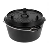 Kép 1/2 - Petromax Dutch Oven, öntöttvas edény,  8 liter, lapos fenékkel