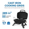 Kép 2/4 - Napoleon TravelQ™ TQ285 hordozható gázgrill, lábakkal, fekete