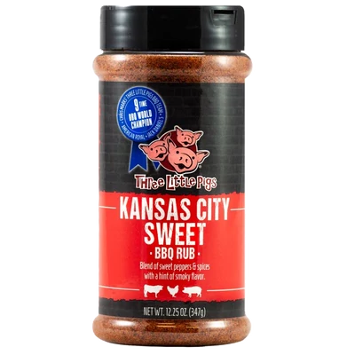 Three Little Pigs Kansas City Sweet BBQ Rub, 347 g