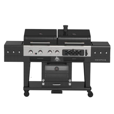 Pit Boss Memphis 2.0, 3 in 1 kombinált grillsütő - gázgrill, faszenes grillsütő, elektromos füstölő