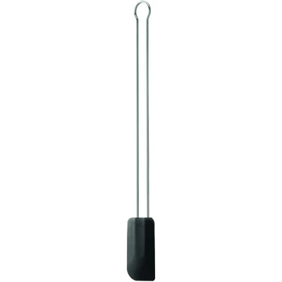 Rösle szilikon spatula fekete, hosszú fogóval, 26 cm