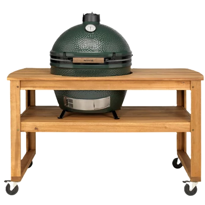 Big Green Egg eukaliptusz asztal görgővel -> XLarge