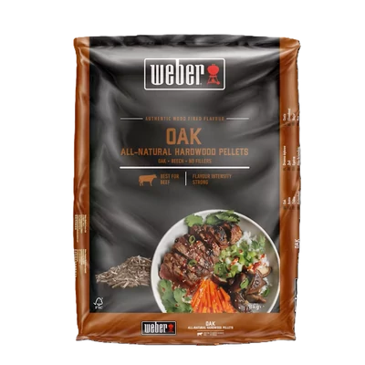 Weber természetes keményfa pellet, tölgy, 8 kg