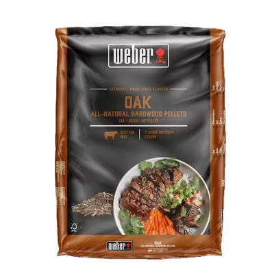 Weber természetes keményfa pellet, tölgy, 8 kg