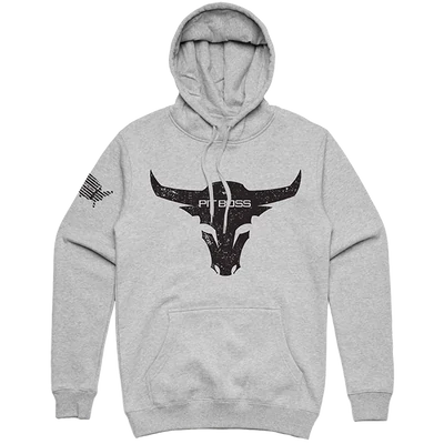 Pit Boss Bull Hoody, szürke kapucnis felső, Men's XXL