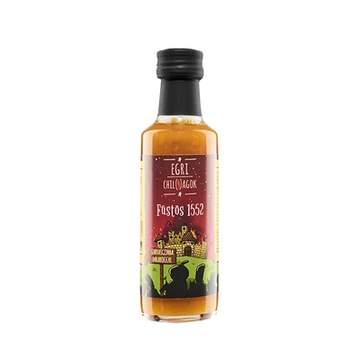 Egri Chiliagok Terra Tuffola Füstös 1552 chili szósz szarvasgomba darabokkal és olajjal, ezüstérmes, 100 ml