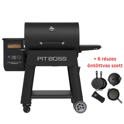 Pit Boss Competition Series 1250 pellet grillsütő + 6 részes öntöttvas edénykészlet