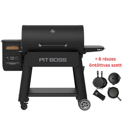Pit Boss Competition Series 1600 pellet grillsütő + 6 részes öntöttvas edénykészlet