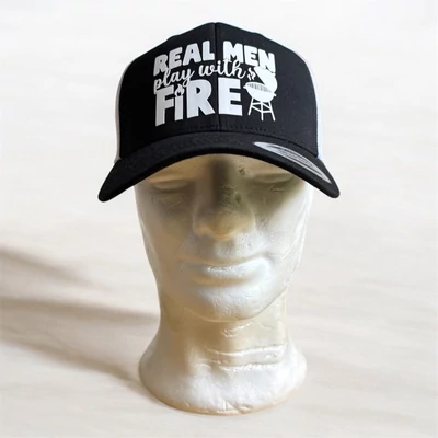 REAL MEN PLAY WITH FIRE logós baseball sapka