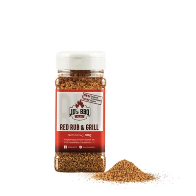 JD's BBQ ReD & Grill rub szóródobozban, 300 g