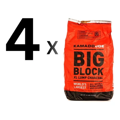 Kamado Joe Big Block faszén, 4 zsák egyben, 36 kg