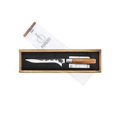 Forged Olive csontozó kés díszdobozban