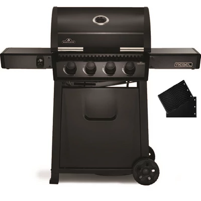 Napoleon Rebel 425 gázgrill, fekete ajtóval