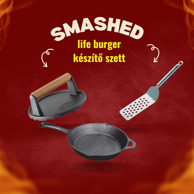 Life smashed burger készítő szett