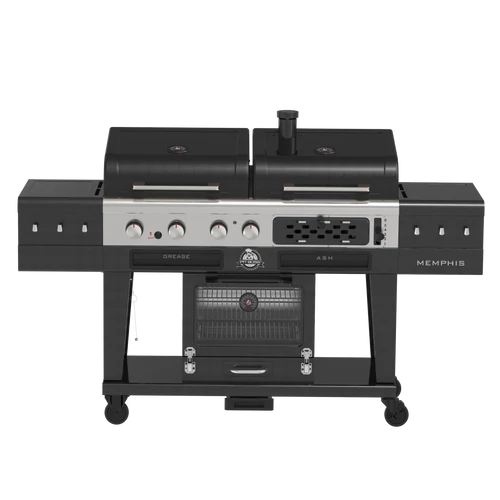 Pit Boss Memphis 2.0, 3 in 1 kombinált grillsütő - gázgrill, faszenes grillsütő, elektromos füstölő