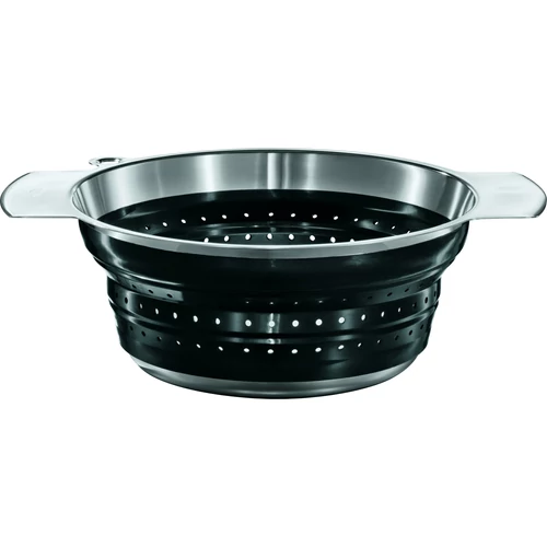 Rösle összecsukható szűrő, fekete, 24 cm