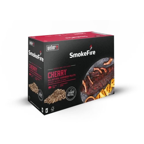 Weber 100%-ban természetes cseresznye keményfa pellet, 8 kg