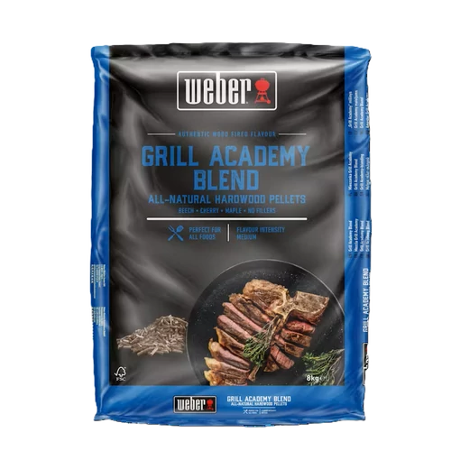 Weber természetes keményfa pellet, Grill Academy keverék, 8 kg