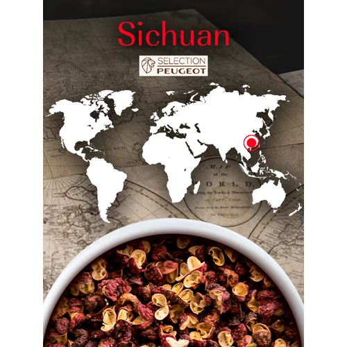 Peugeot Sichuan, piros bors, 40 g, Kína