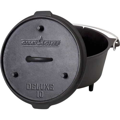 Camp Chef Deluxe Dutch Oven öntöttvas sütőedény, 25 cm