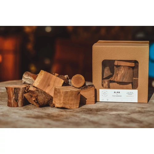 Wood2Smoke füstölőfa csonk, alma, 1 kg