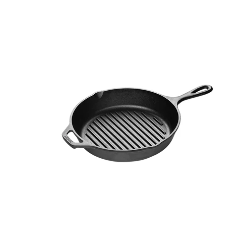 Lodge öntöttvas serpenyő, 26 cm, bordázott