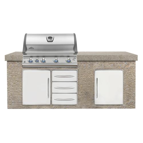 Napoleon Built-In LEX 605 RBI beépíthető gázgrill, infravörös főégővel, rozsdamentes acél