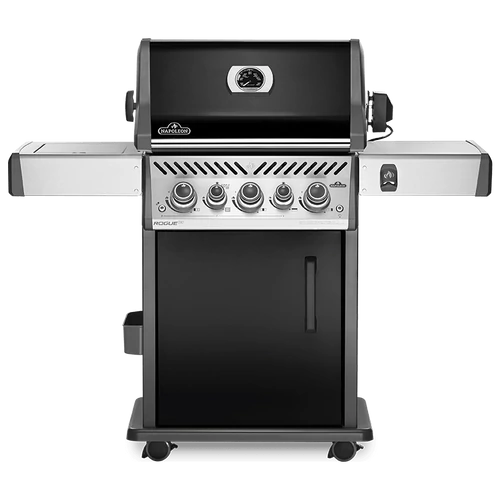 Napoleon Rogue SE 425 RSIB gázgrill, fekete, Special Edition, infra hátsó és oldalégő, motoros forgatónyárs