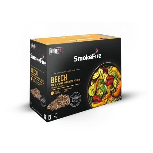Weber 100%-ban természetes bükk keményfa pellet, 8 kg