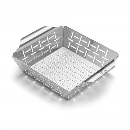 Weber Deluxe rozsdamentes acél grillező kosár, magas oldalfalú, kicsi