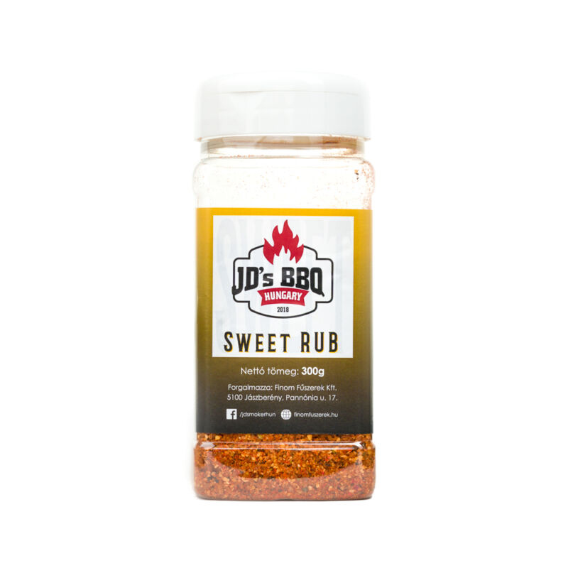 JD's BBQ Sweet Rub szóródobozban 300 g