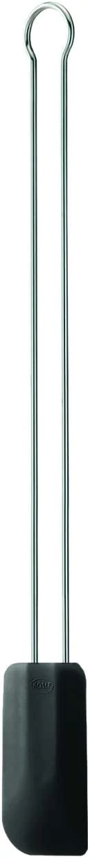 Rösle szilikon spatula fekete, hosszú fogóval, 26 cm