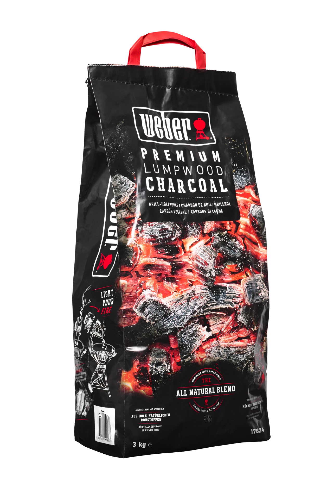 Weber prémium faszén, 3 kg