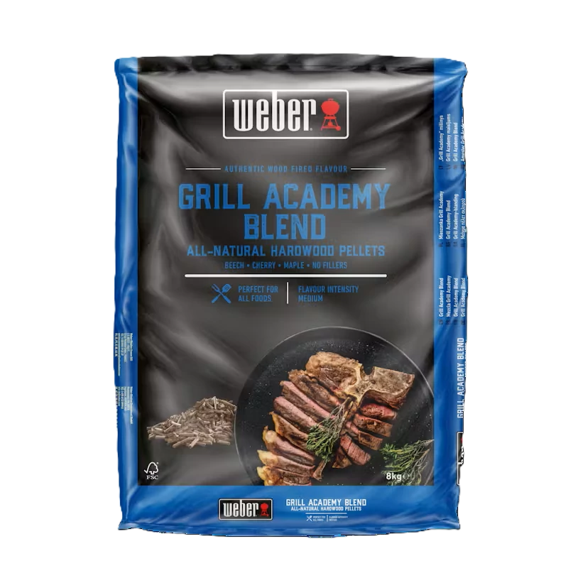 Weber természetes keményfa pellet, Grill Academy keverék, 8 kg