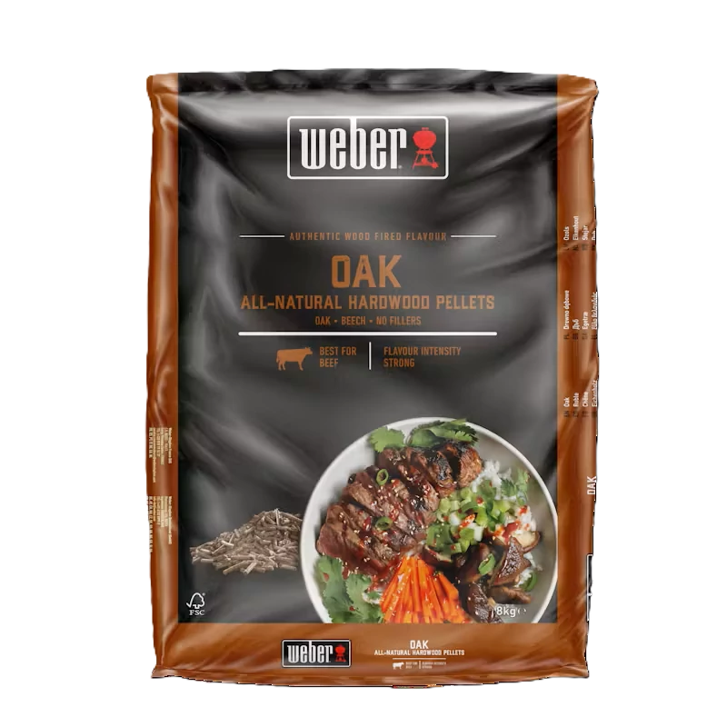 Weber természetes keményfa pellet, tölgy, 8 kg