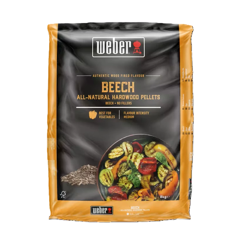 Weber természetes keményfa pellet, bükk, 8 kg