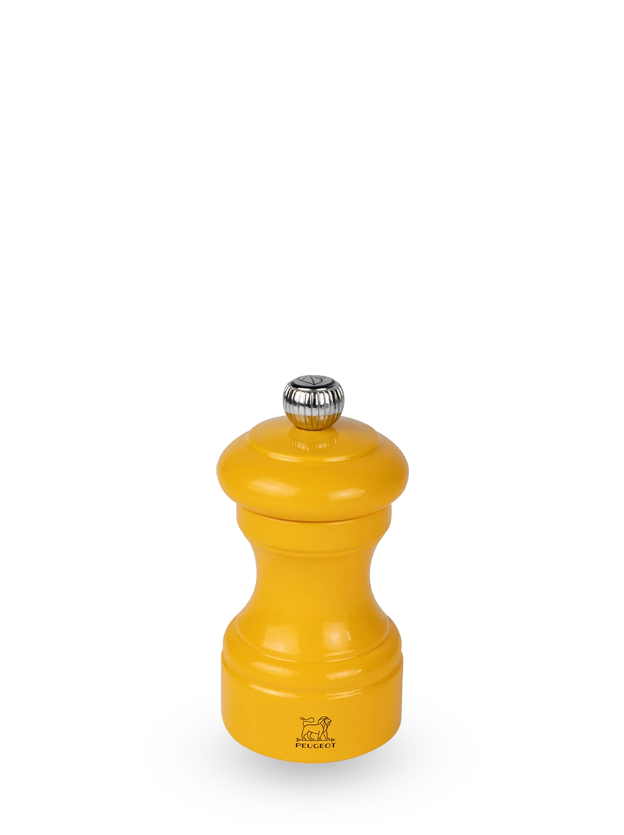 Peugeot Bistro borsőrlő, fa, sáfránysárga, 10 cm