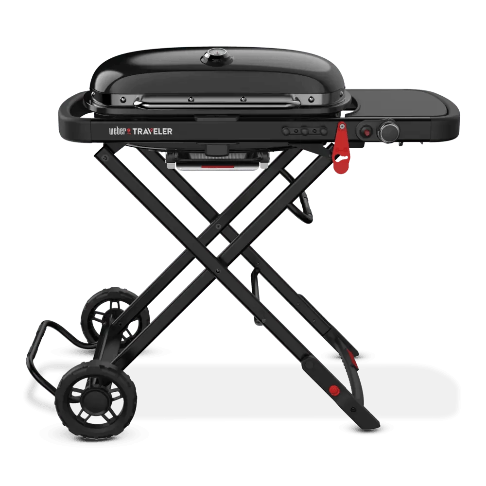 Weber Traveler hordozható gázgrill, stealth edition