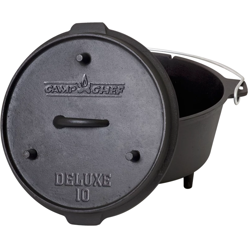 Camp Chef Deluxe Dutch Oven öntöttvas sütőedény, 25 cm