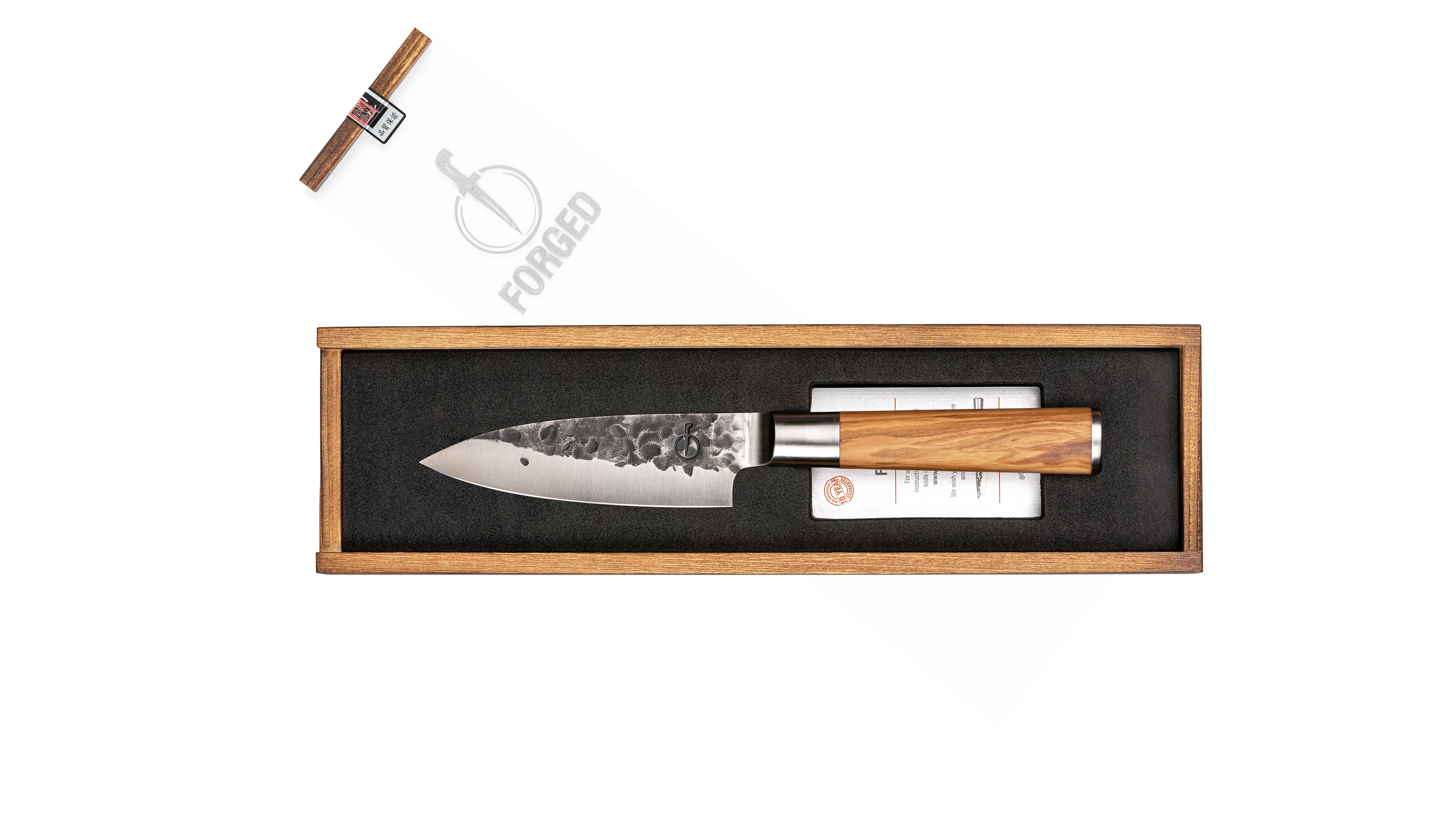 Forged Olive széles pengéjű  kis kés, 11 cm