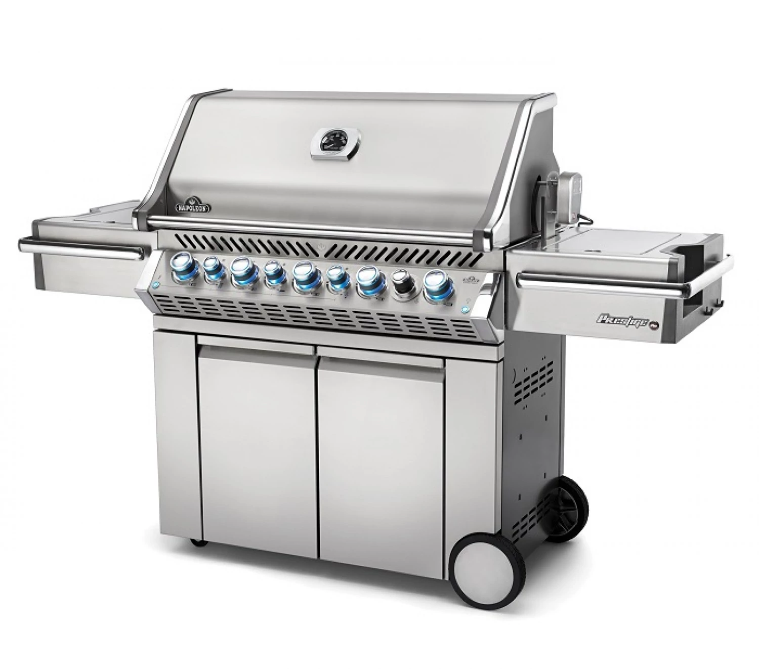 Napoleon Prestige PRO 665 RSIB gázgrill, nemesacél, infra hátsó és oldalégő