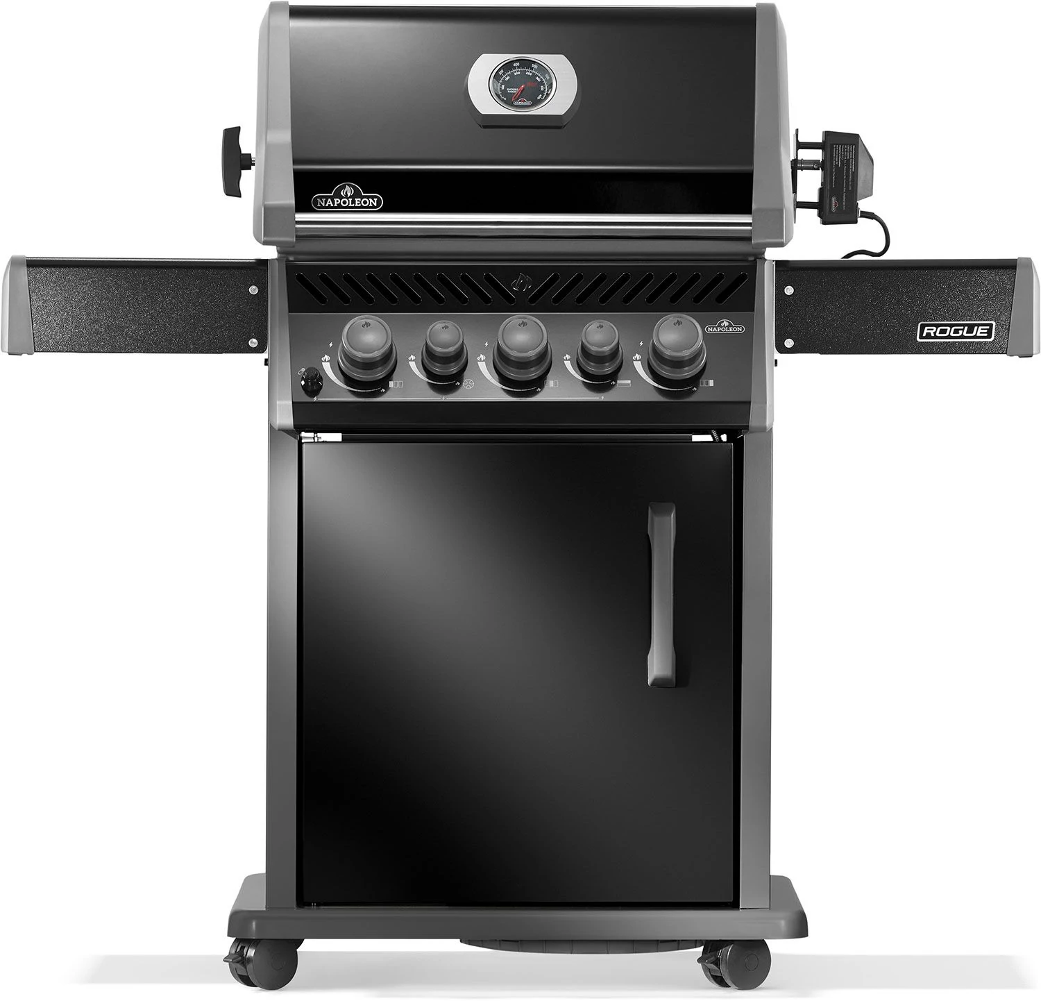 Napoleon Rogue 425 RSB gázgrill, infra hátsó égő, motoros forgatónyárs