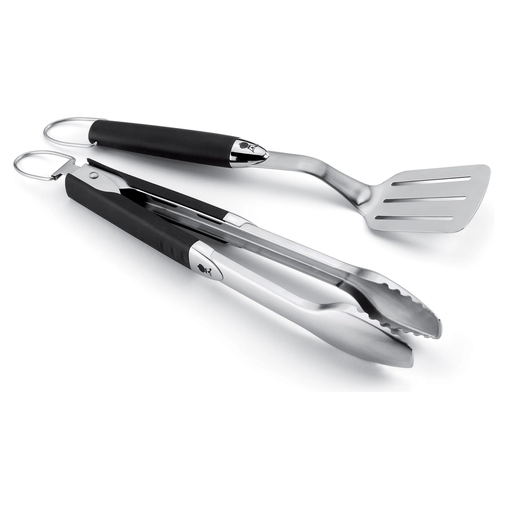 Weber Premium compact eszközkészlet, 2  db-os, rozsdamentes acél, fekete
