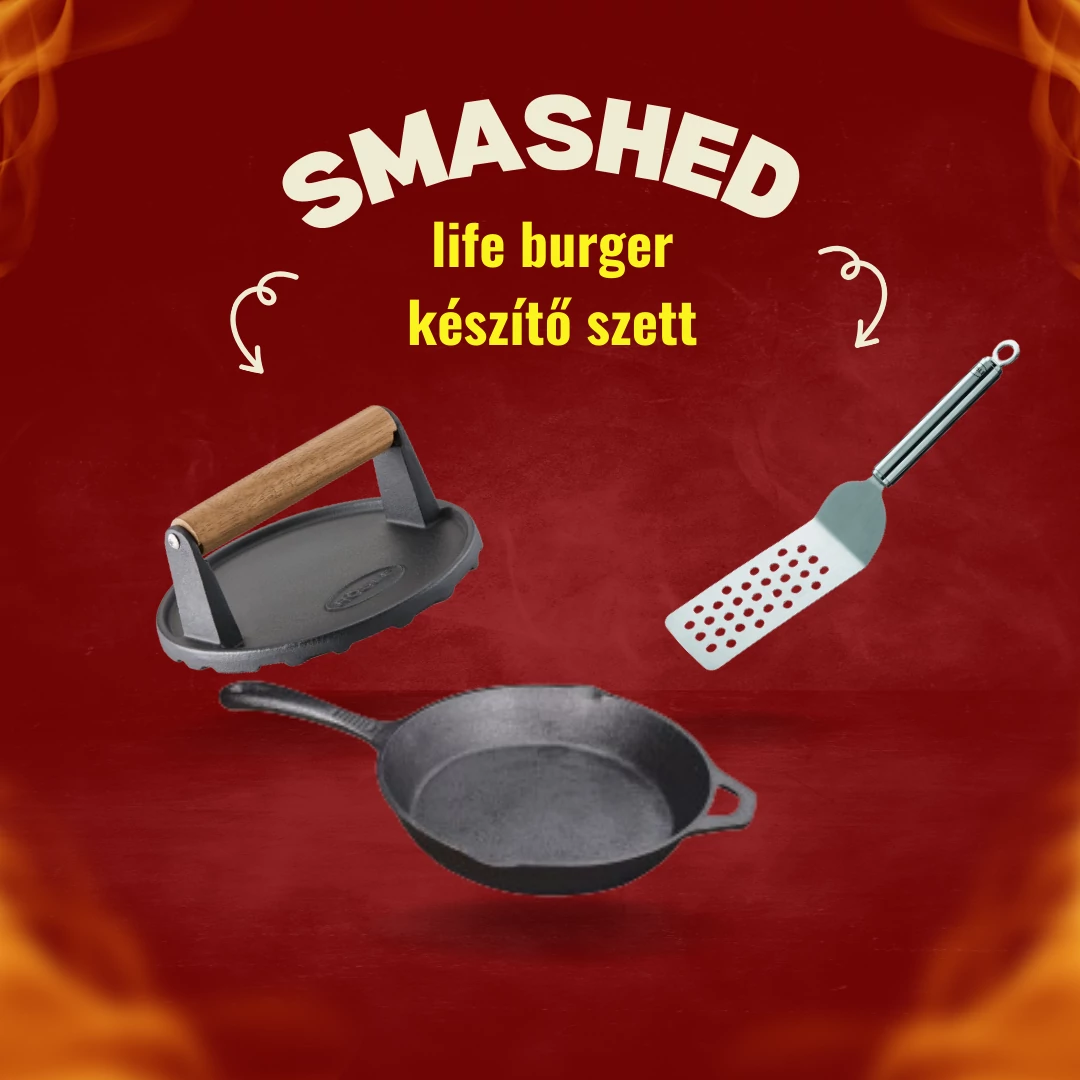 Life smashed burger készítő szett